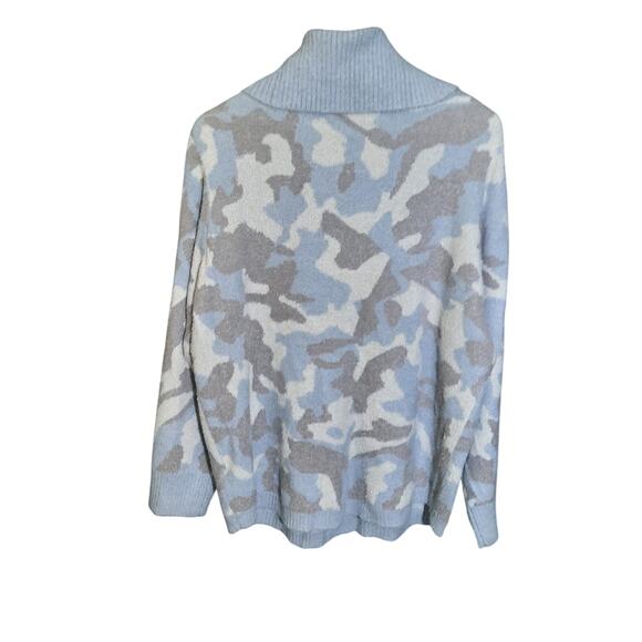 Rachel Zoe Womens Camo Pattern Cowl Neck Long Sleeve Sweater Size XL - Picture 2 of 5